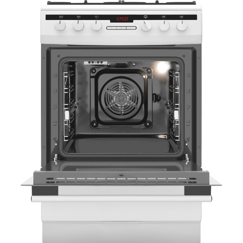AMICA GAS / POPELO ELÉTRICO 617GEH3.33HZPTADPA (W 60cm 4 Zonas Branco Preto