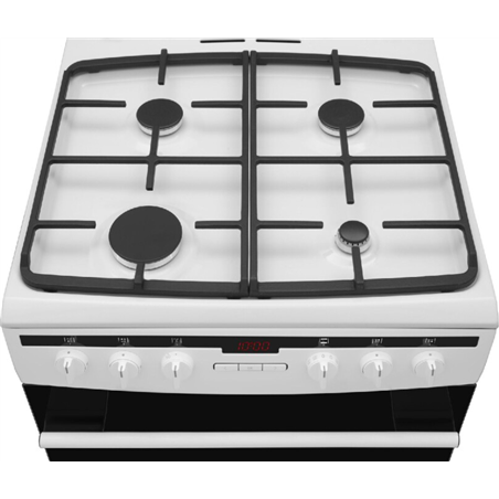 Cocina Gas / Eléctrica Amica 617GEH3.33HZPTADPA(W 60cm 4 Zonas Blanco Negro