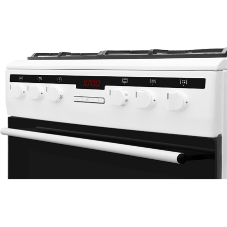 Cocina Gas / Eléctrica Amica 617GEH3.33HZPTADPA(W 60cm 4 Zonas Blanco Negro