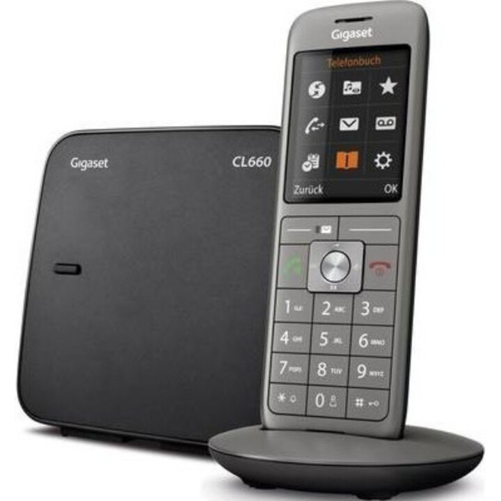 Gigaset CL660 DECT/GAP Cordless analogue Anthracite, Black