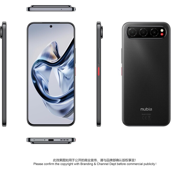 ZTE Nubia Air 5G, 8GB/256GB, Pantalla Amoled de 6,78 Pulgada FHD+, 20MP/50MP, Negro