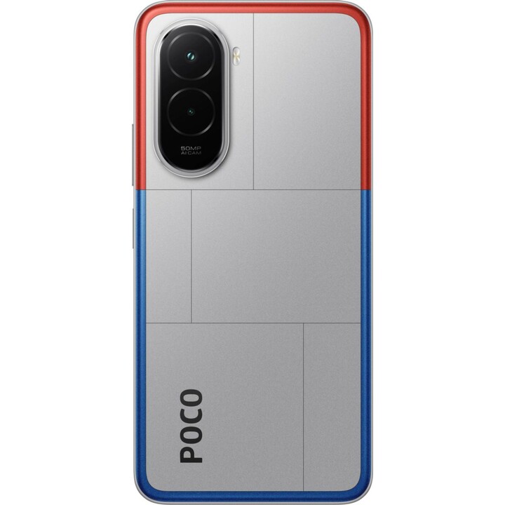 Xiaomi Poco M7, 8+ 256 GB, 6,9 FHD+ 144Hz Display, Snapdragon 685, Dual Camera da 50 MP AI, 7000MAH, argento