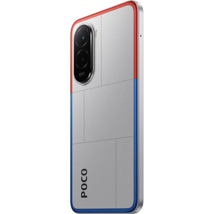 Xiaomi Poco M7, 8+ 256 GB, 6,9 FHD+ 144Hz Display, Snapdragon 685, Dual Camera da 50 MP AI, 7000MAH, argento