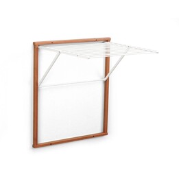 ARREDAMENTI KLEDY Wand-Wäscheständer - 80 x 69 cm, Braun