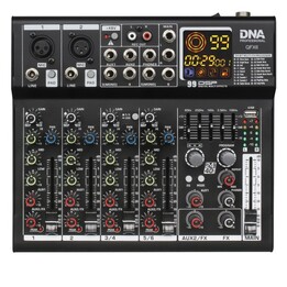 DNA QFX6 6-channel analog sound mixer with Bluetooth
