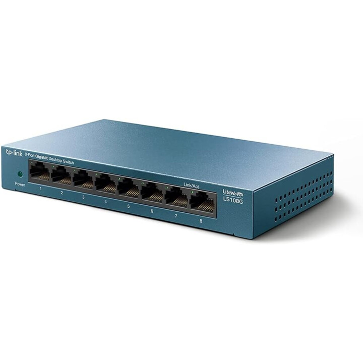 TP-Link LS108G Não-gerido Gigabit Ethernet (10/100/1000) Azul