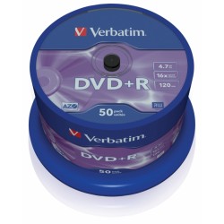 DVD + R VERBATIM 4,7 Go 16X LATA 50U