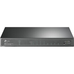 TP-Link TL-SG2008P conmutador PoE administrado inteligente Jetstream de 8 puertos Gigabit, 4 puertos PoE+ @62W