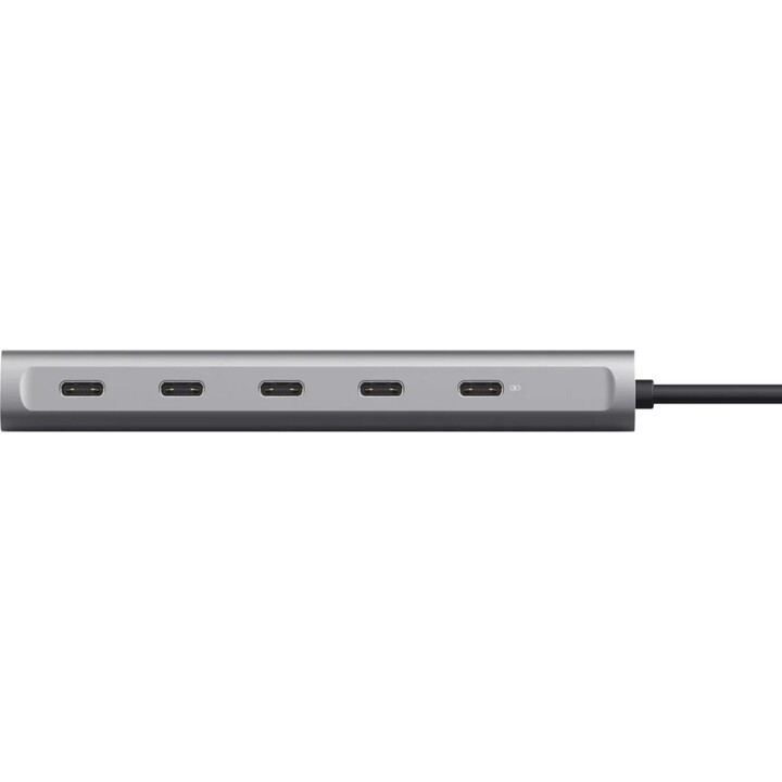Trust Halyx hub USB-C de 5 portas, alumínio, prateado