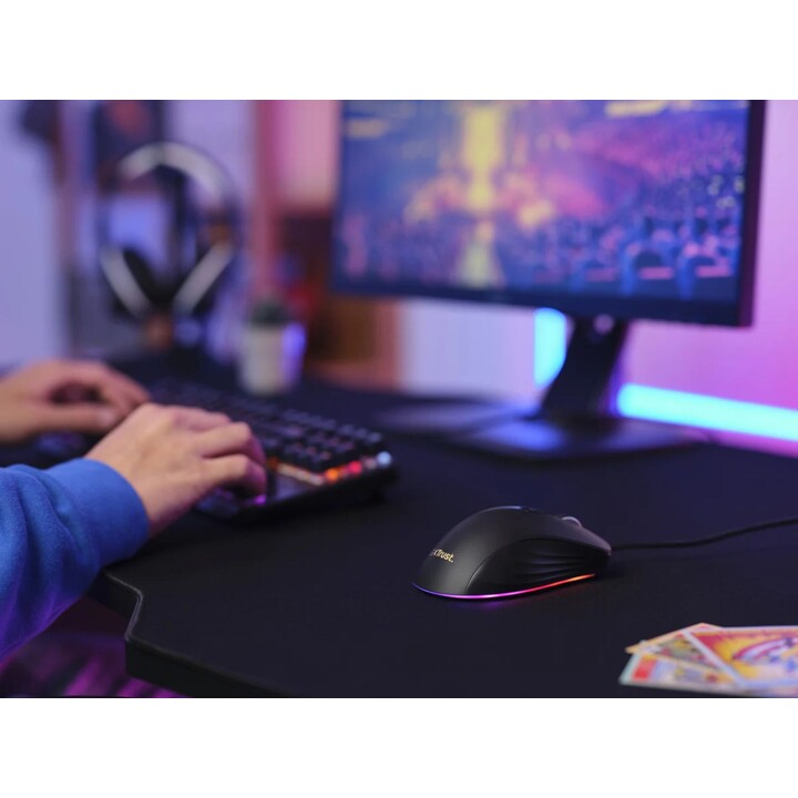 Trust YBAR + mouse da gioco GXT924 nero