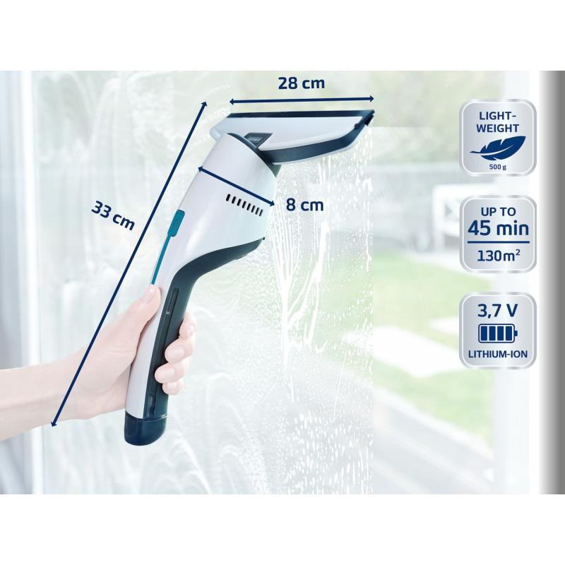 Leifheit 51035 limpiador eléctrico ventana Negro, Azul, Blanco