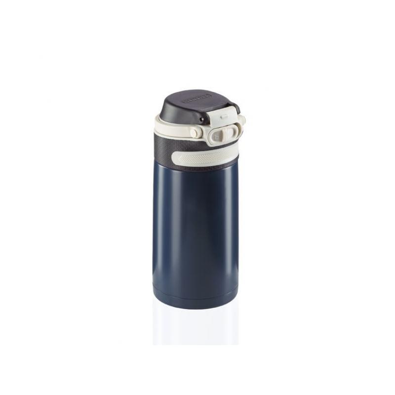 Leifheit 03247 taza de viaje 350 ml Negro, Azul Acero inoxidable