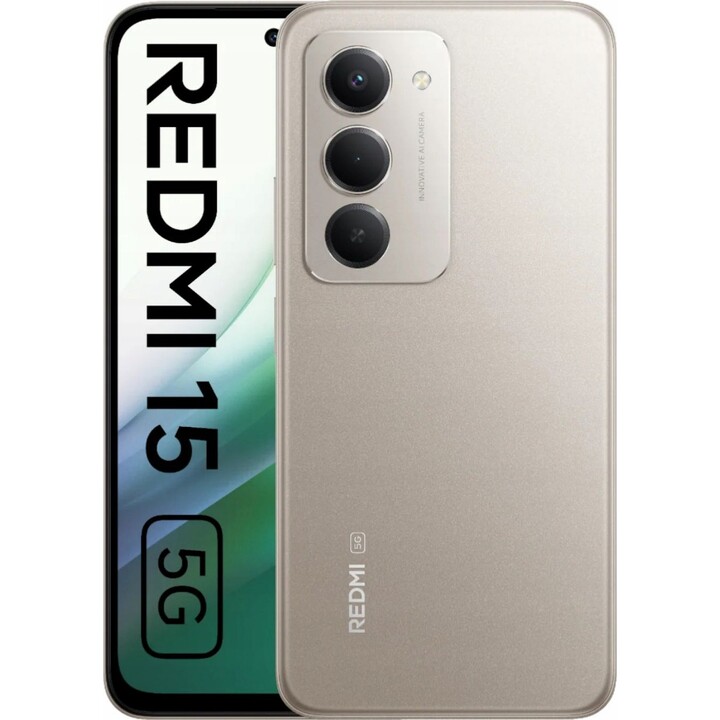 Xiaomi Redmi 15 5G NFC, 4GB RAM 128GB, Dual Sim, 6,90 HD+ 144Hz, 7000 MAH, Titan Grey