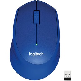 Logitech M330 Silent Plus Ratón Inalámbrico Azul 1000DPI