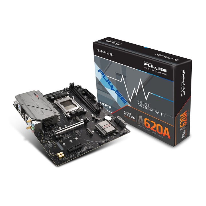 Sapphire PULSE A620AM AMD A620A Socket AM5 micro ATX