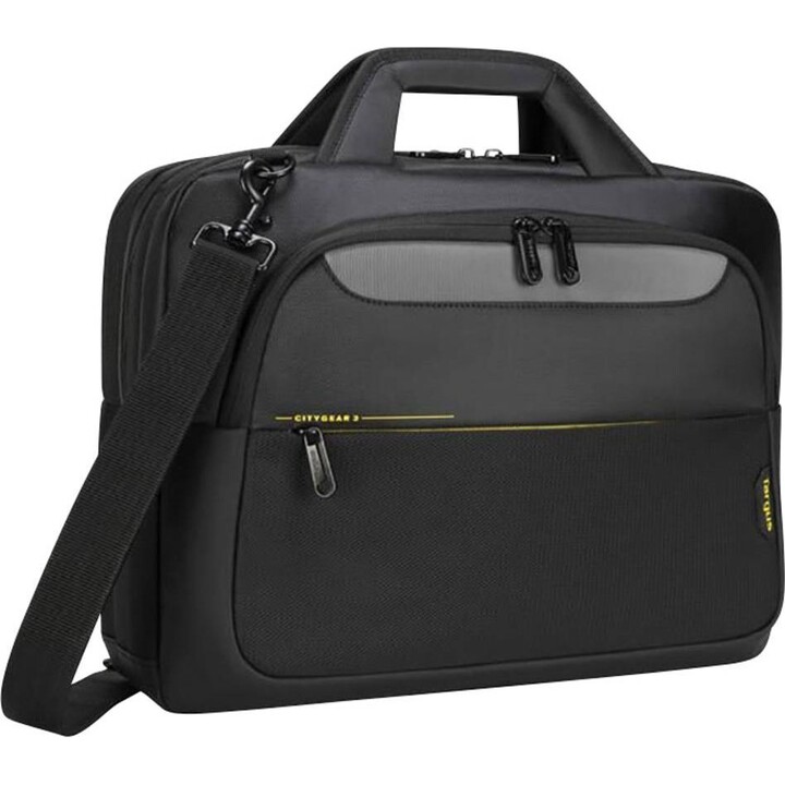 Funda Citygear de carga superior para portátil de 14 a 15,6 pulgadas, color negro