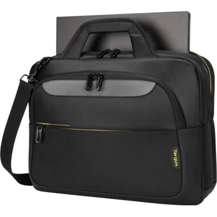 Funda Citygear de carga superior para portátil de 14 a 15,6 pulgadas, color negro