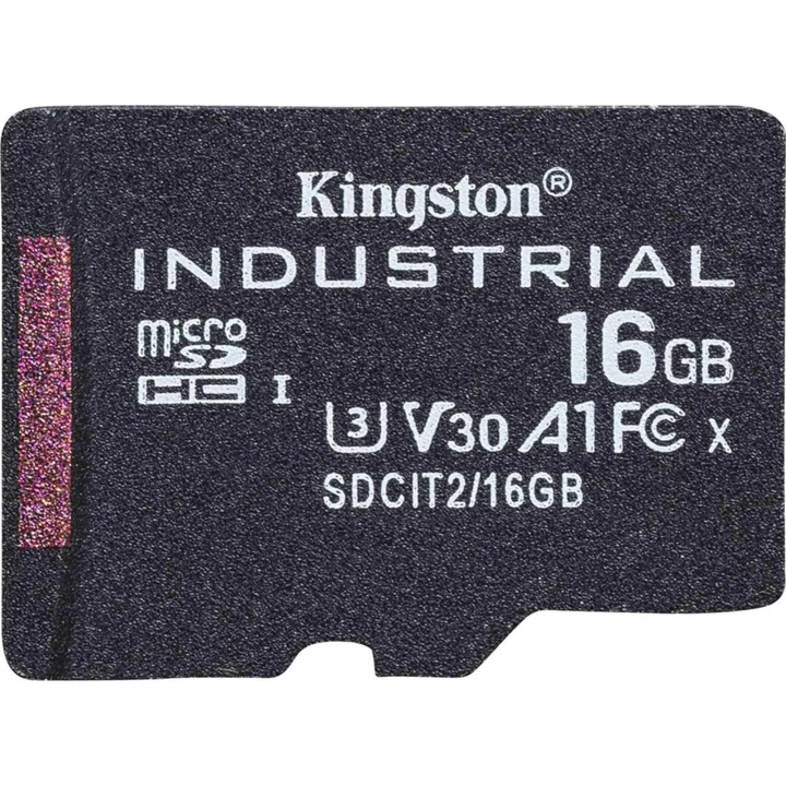 Kingston Technology 16GB microSDHC Industrial C10 A1 pSLC Card Single Pack w/o Adapter