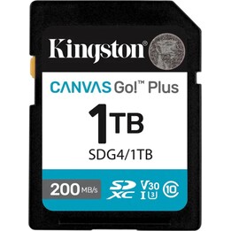 Kingston Technology Canvas Go! Plus 1TB SDXC Canvas Go Plus Gen4 200MB/s C10 UHS-I U3 V30