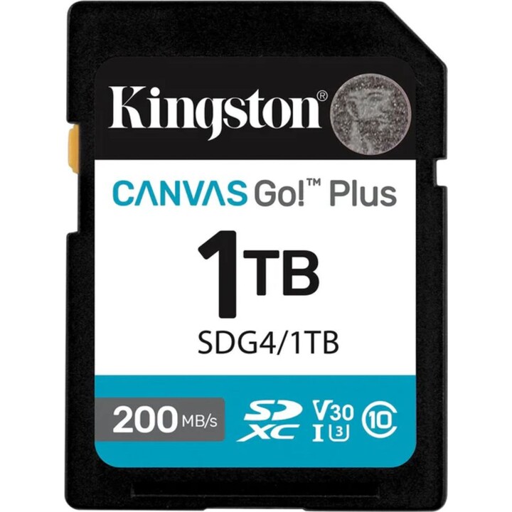 Kingston Technology Canvas Go! Plus 1TB SDXC Canvas Go Plus Gen4 200MB/s C10 UHS-I U3 V30