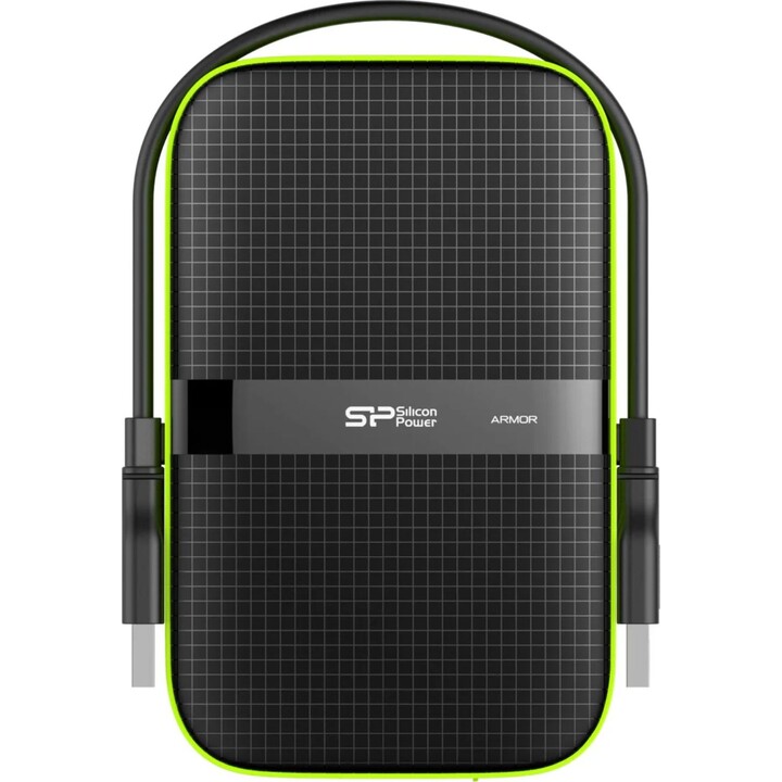 Silicon Power Armor A60 Externe Festplatte 4000 GB Schwarz , Grün