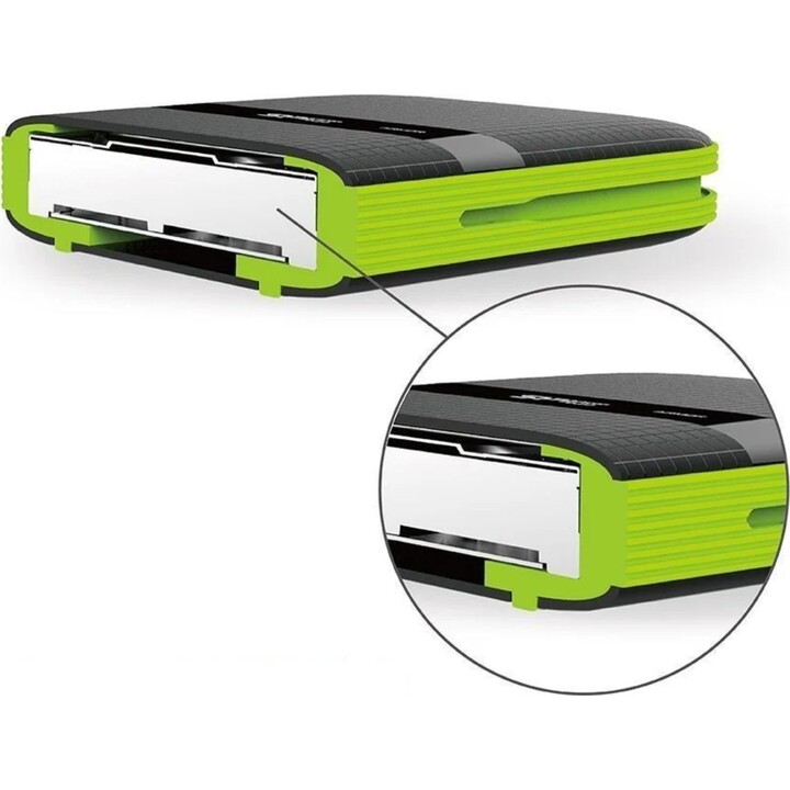 Disco rígido externo Silicon Power Armor A60 4000 GB Preto, Verde