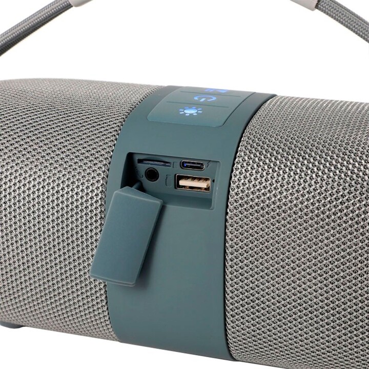COOL UNIVERSAL BLUETOOTH MUSIC SPEAKER HANDY BRAND (16W) CINZA