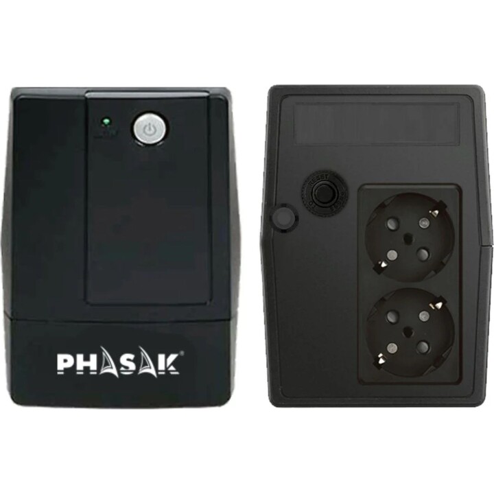 PHASAK PH 9406 SAI interactivo 600 VA 360 W negro