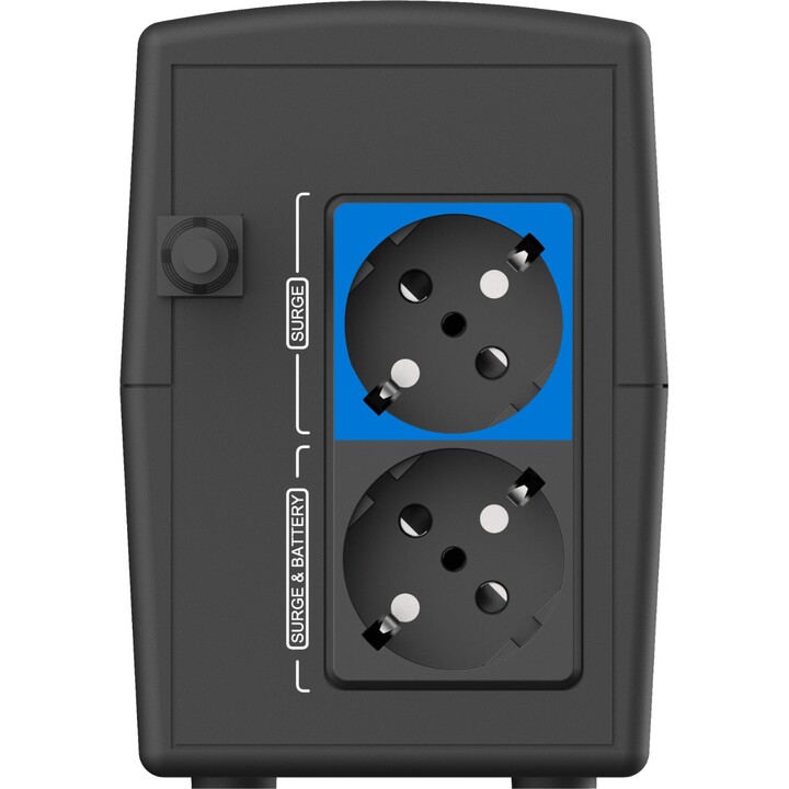 UPS Line Interactive Phasak Ottima 1060 VA Interactive/ 1060 VA-600 W/ 3 Ausgänge/ Tower-Format