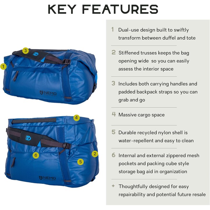 Borsa da viaggio Nemo Double Haul Duffel 70 L
