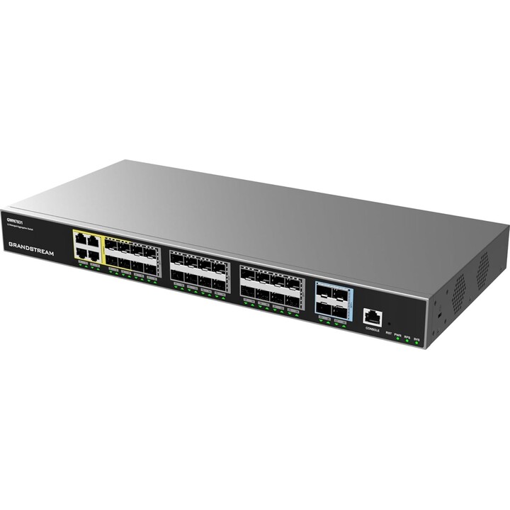 Grandstream GWN 7831 24x SFP, 4x SFP+, 4x GbE combo, L3 Managed Switch | Web | L3 Aggregation Switches