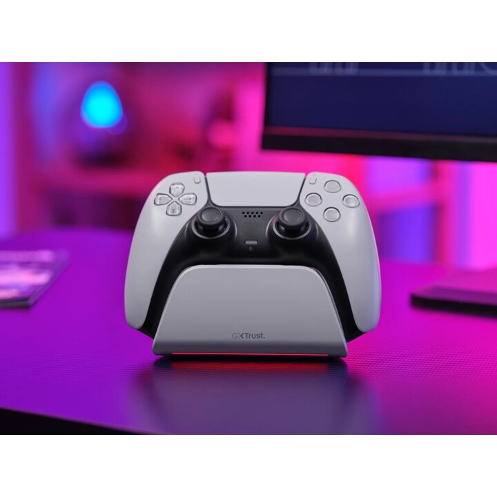 Estação de carregamento rápido Trust Gaming GXT 255 para PS5/Branco