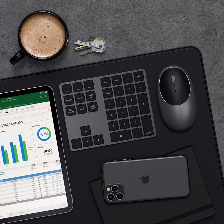 Satechi ST-XLABKM Universal Bluetooth Numeric Keypad Gray
