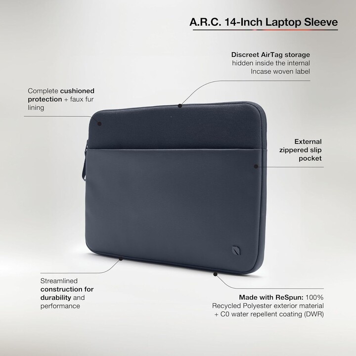 Incase ARC INCO400717-NVY funda para portátil 35,6 cm (14") azul marino