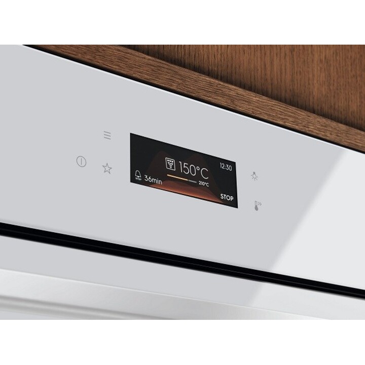 Electrolux LOB8S38V SteamPro 800, four vapeur multifonction 70L avec capteur de repas MealAssist, blanc