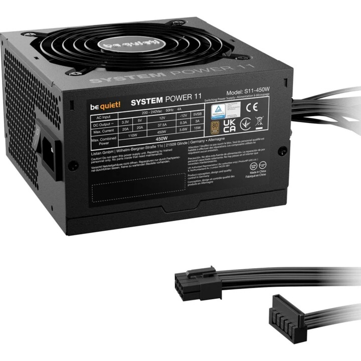 be quiet! System Power 11 450W Fuente de alimentación negra