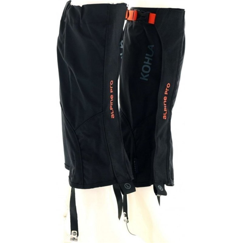 Polainas Kohla Alpine Pro - Negro/Rojo Naranja
