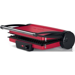 Bosch parrilla eléctrica TCG4104, 3 posiciones, 2000W, roja