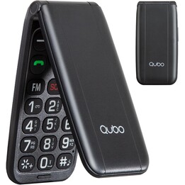 Telefono cellulare Qubo NEONW-BK 4G per anziani/ Nero