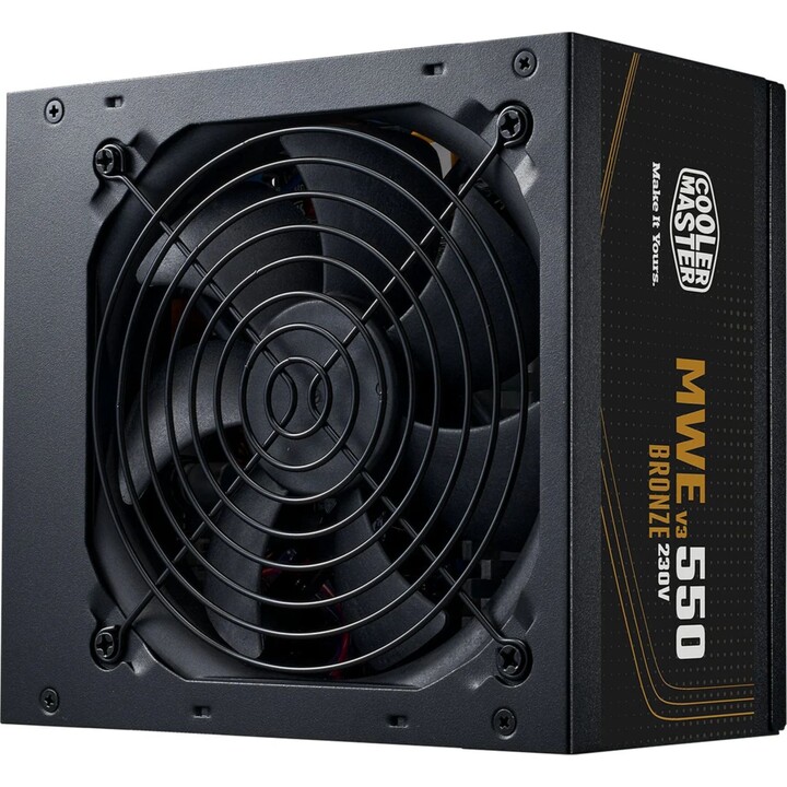 Fuente de alimentación Cooler Master MWE Bronze 550 V3 230V, 550 W 24-pin ATX ATX Negro