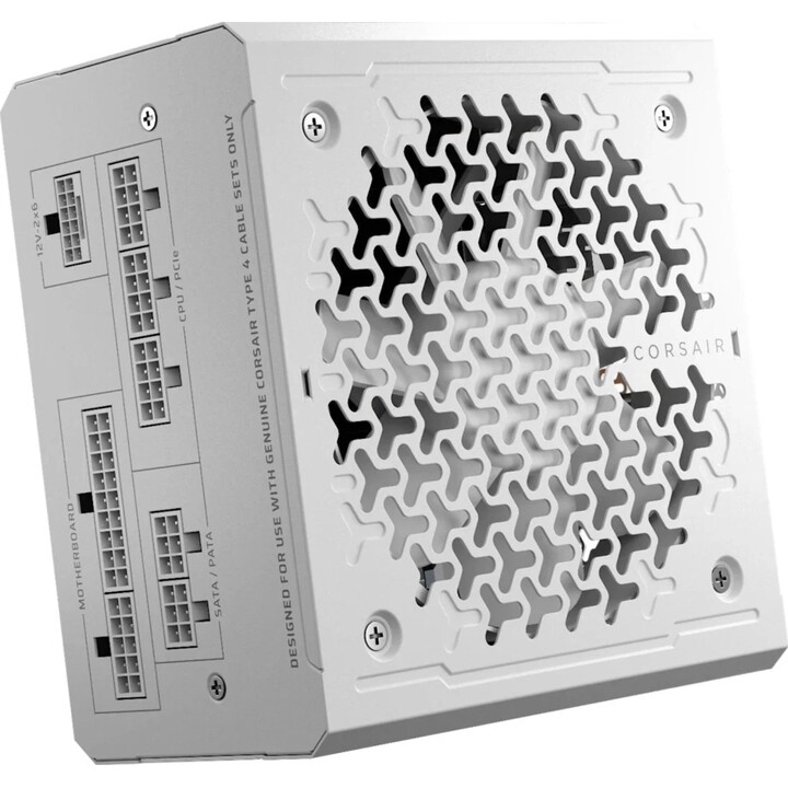 Source de nourriture. Processeur ATX 3.0 modulaire Corsair RM850E (2025) 80+ Gold 850 W Blanc CP-9020293-eu