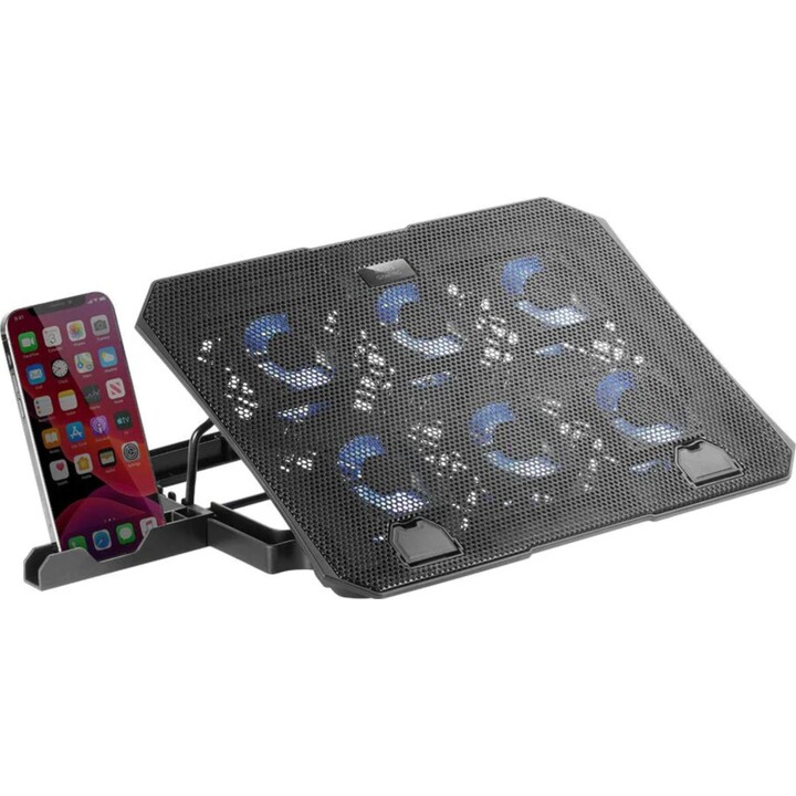 Soporte Refrigerante Mars Gaming Mnbc23 Para Portátiles Hasta 16" Iluminación Led