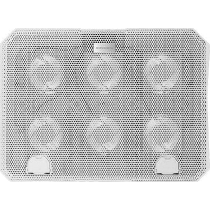 Soporte refrigerante Mars Gaming Mnbc23 para portátiles de hasta 16" iluminación LED, Blanco