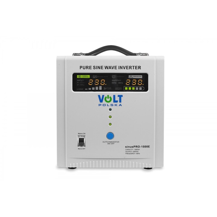 VOLT POLSKA SINUS PRO 1500 E UPS de onda sinusoidal pura 12/230V preto