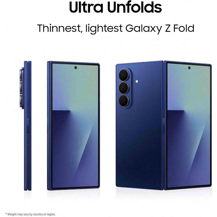 Samsung Galaxy Z Fold7 5G, 12GB 256GB, Enterprise Edicion, 200MP Camera, 4400mAh, Jetblack (Black)