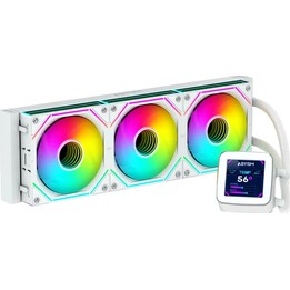 Système de refroidissement liquide Abysm AB336012 Oceanic LCD 360 Blanc ARGB