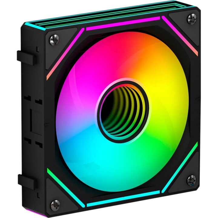 Sistema di raffreddamento a liquido Abysm ab336011 Oceanic LCD 360 nero ARGB tripla ventola