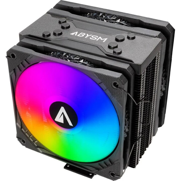 Ventilateur de processeur Abysm AB832407 Snow IV Argb 120 mm, noir