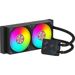 Sistema refrigeración Líquida Cpu Abysm Oceanic Tide 240 Argb, 2 Ventiladores de 120mm, Bomba de 2500 RPM