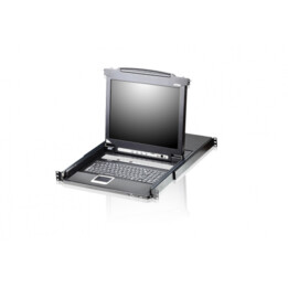 Switch KVM para montagem em rack Aten Cl5708m, preto